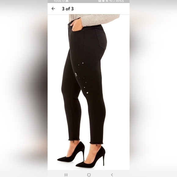 REBEL Wilson X Angels The Pin Up Crop Jeans. New without tags. Size 16. - Picture 3 of 10